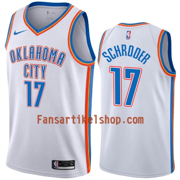 NBA Oklahoma City Thunder Trikot Dennis Schroder 17 Nike 2019-2020 Association Edition Swingman - Herren